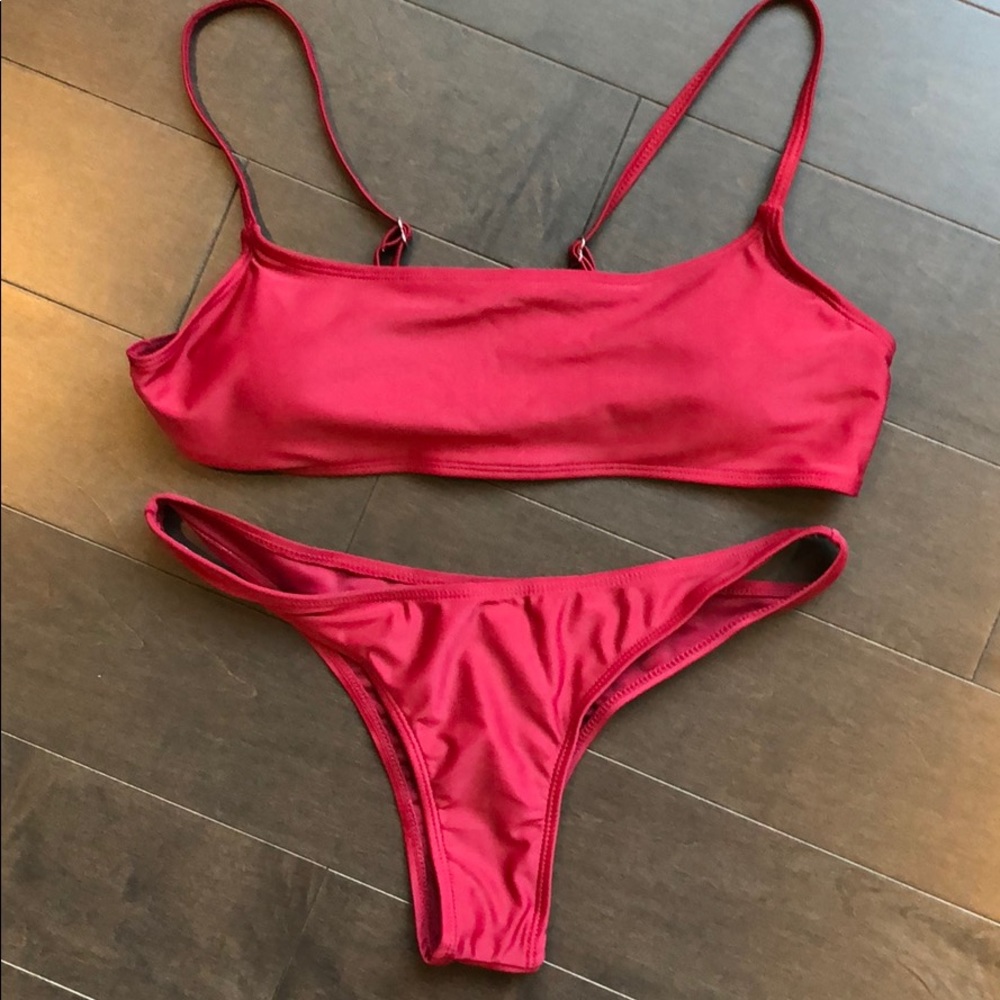 **BRAND NEW—NEVER WORN** WINE CHEEKY BIKINI